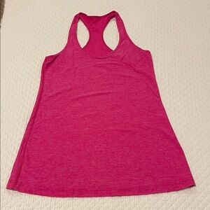 Lululemon Athletica Heathered Hot Pink Racerback Tank Top